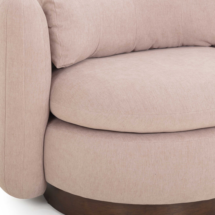 Nura Contract-Grade Chenille Swivel Accent Chair