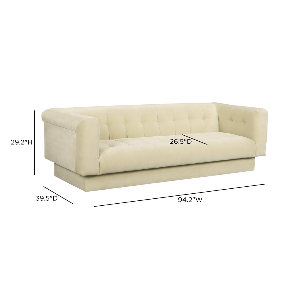 Jules 94" Performance Velvet Sofa - Sand