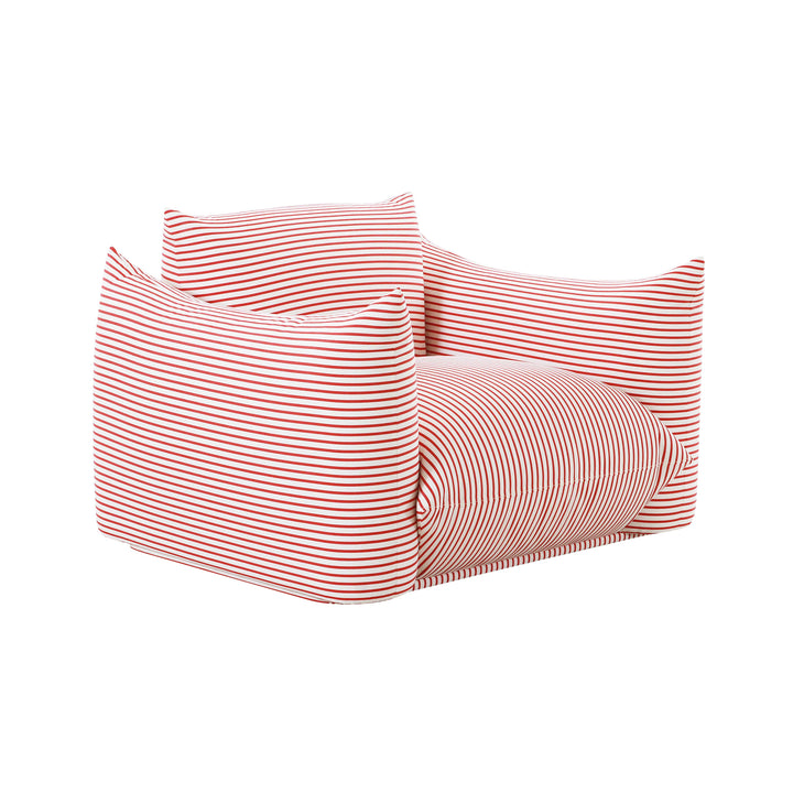 Saint Tropez Stuffed Indoor/Outdoor Armchair - Red