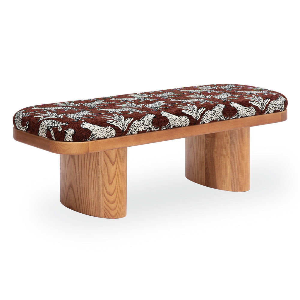 Ollie Upholstered Bench (48"-57") - Brown / 48"