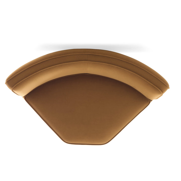 Travie Modular Wedge Corner Chair - Honey