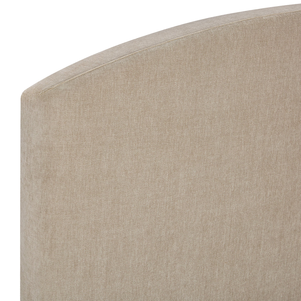 Leah Taupe Performance Chenille Bed - Queen