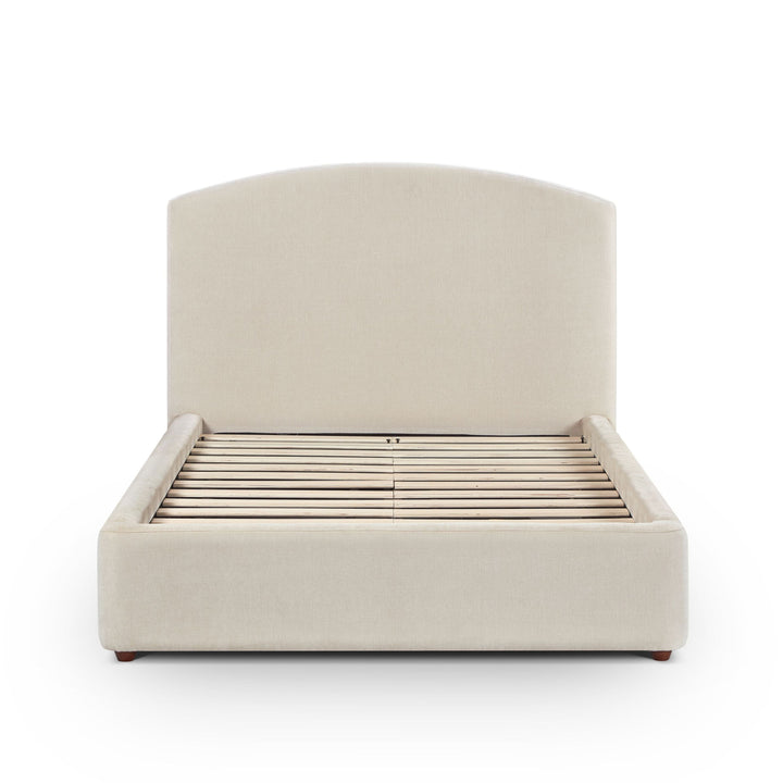 Leah Cream Performance Chenille Bed - 48" Three Quarter XL