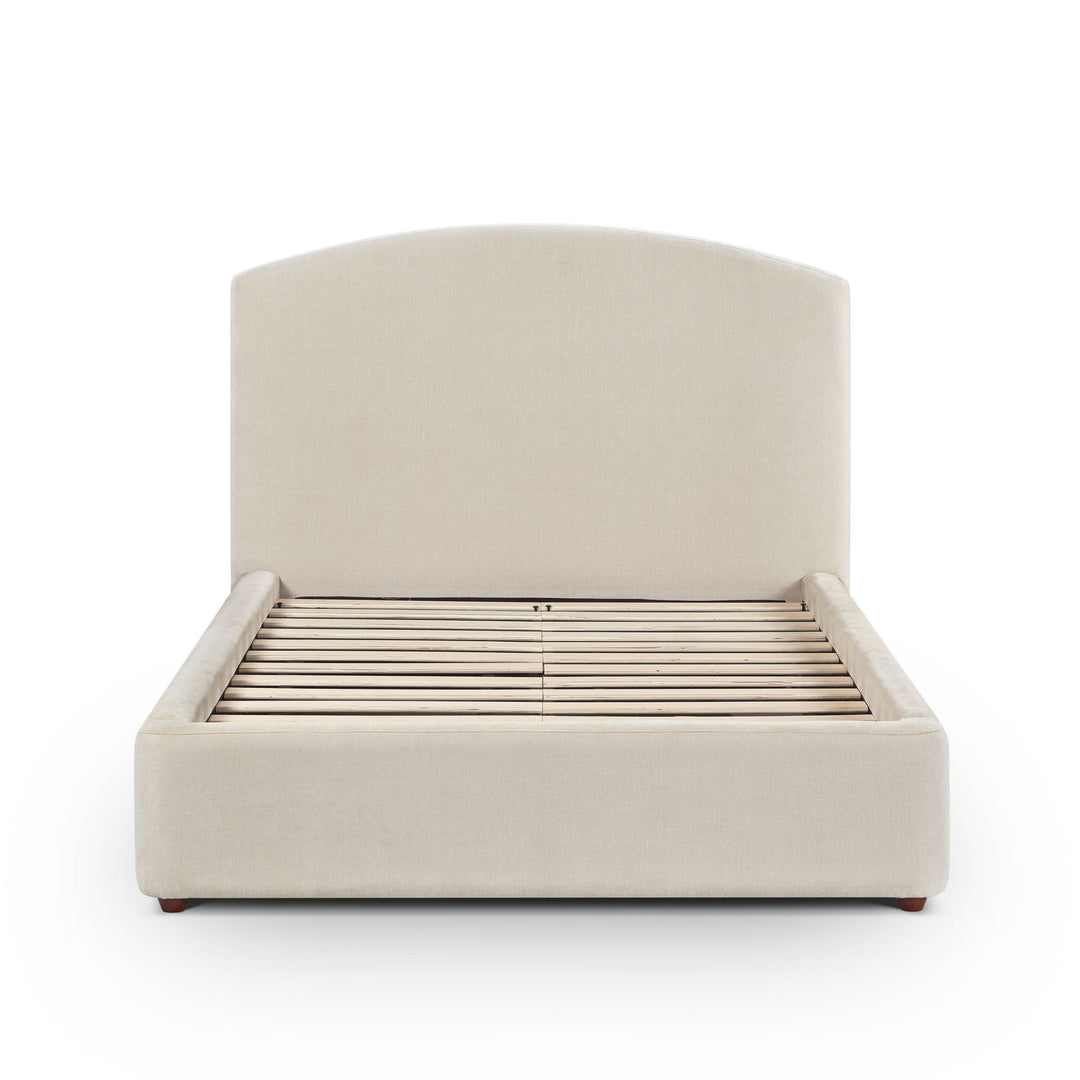 Leah Cream Performance Chenille Bed - 48" Three Quarter XL
