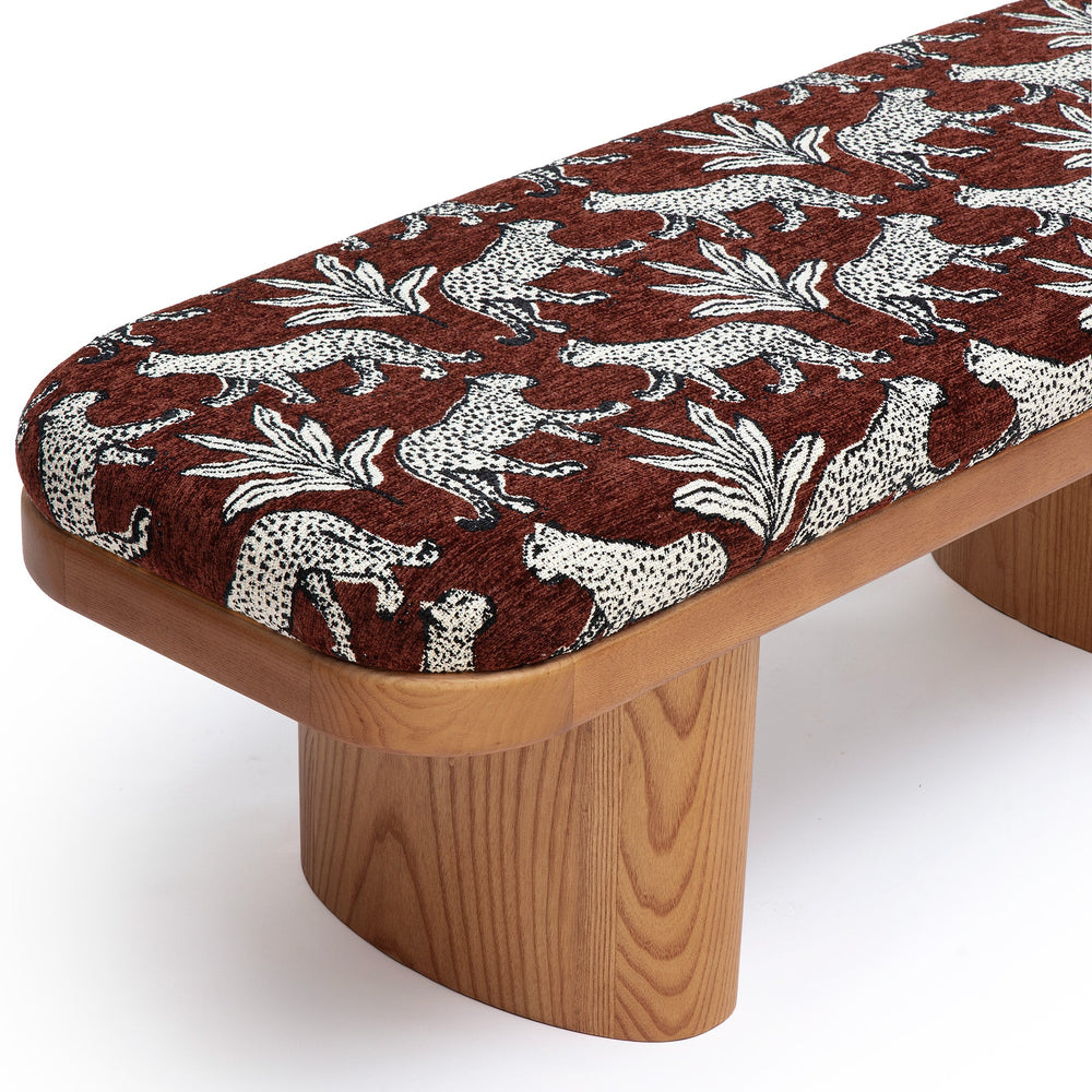 Ollie Upholstered Bench (48"-57") - Brown / 48"