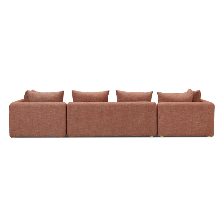 Hangover 145" Contract-Grade Textured Fabric Long Sofa