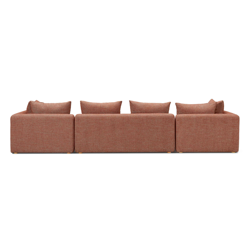Hangover 145" Contract-Grade Textured Fabric Long Sofa