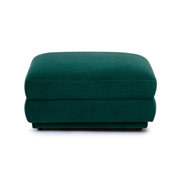 Perry Modular Ottoman - Deep Green