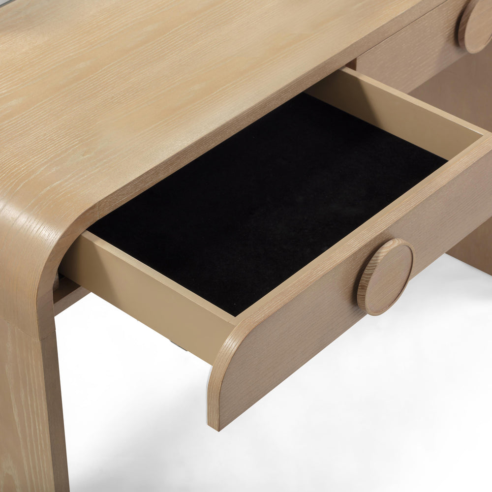 Moonrise 48" Natural Ash 2-Drawer Desk