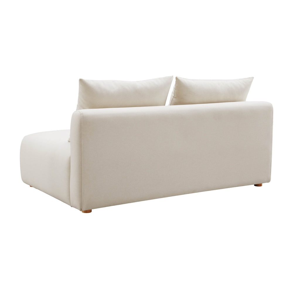 Hangover 64" Off-White Performance Linen Armless Loveseat