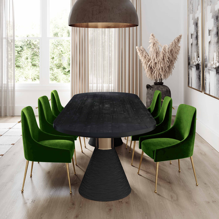 Beatrix Green Performance Velvet Dining Chair