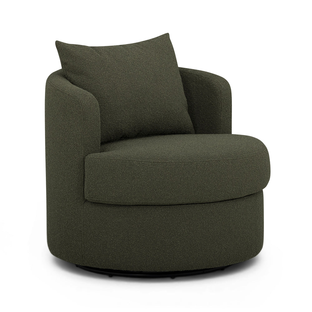 Silvi Performance Boucle Swivel Accent Chair