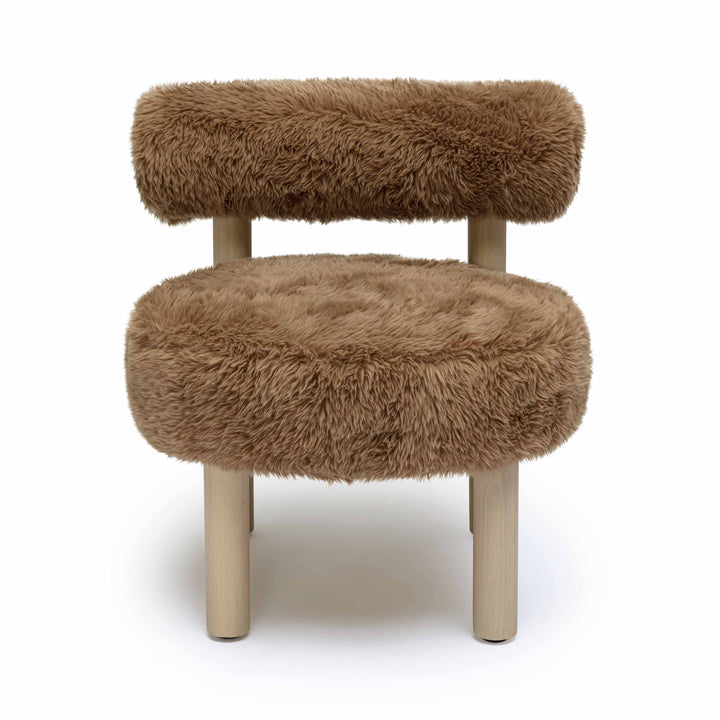 Carmel Contract-Grade Vegan Shearling Accent Chair