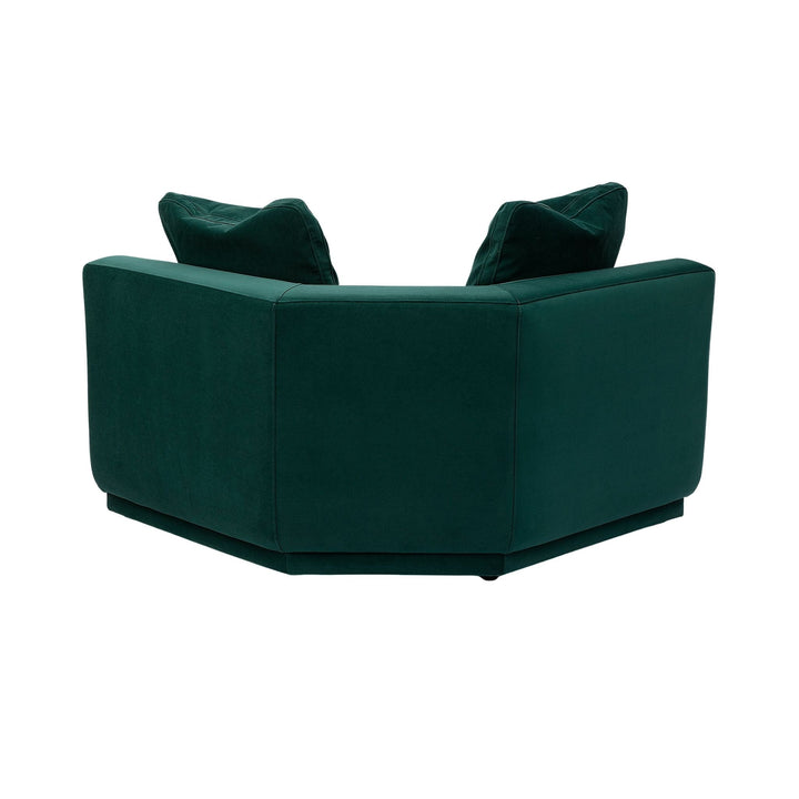 Perry Modular Corner Wedge - Deep Green