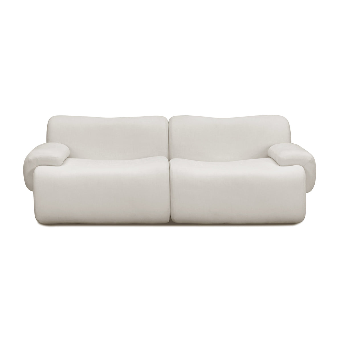 Zenith 80" Modular Loveseat - Cream