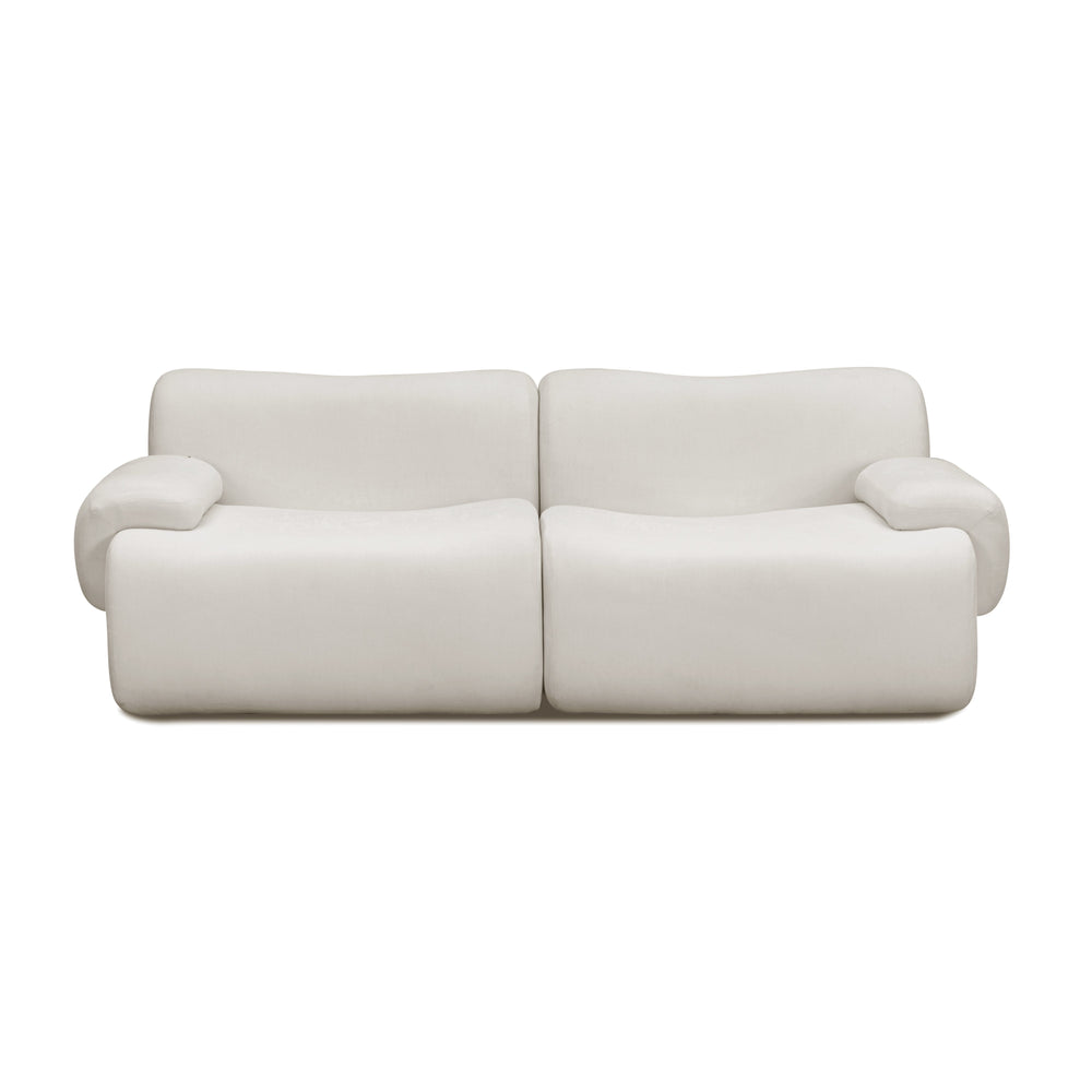 Zenith 80" Modular Loveseat - Cream