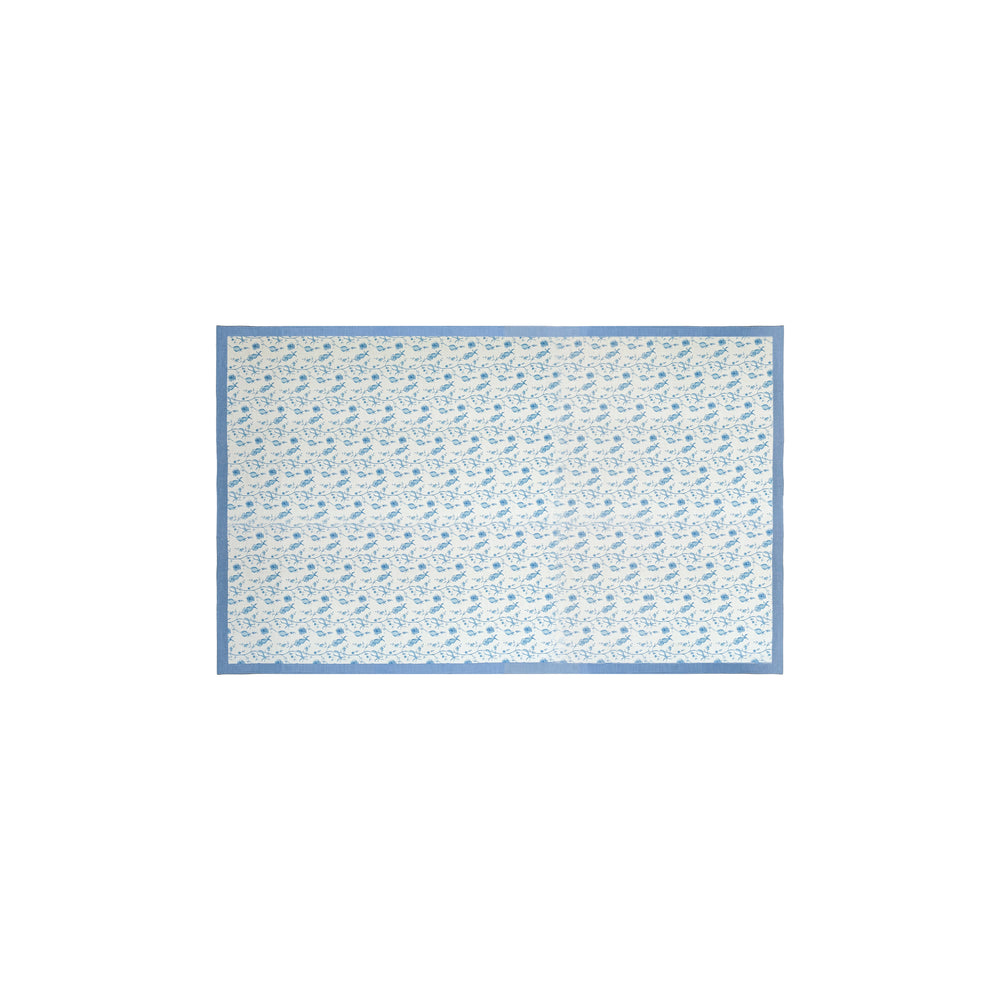 Dolce Baby Blue Natural Cotton Table Cloth - 70" x 120"