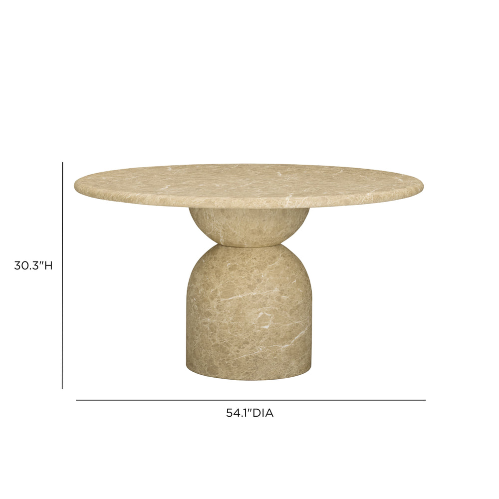 Cynthia 54" Concrete Indoor/Outdoor Dining Table