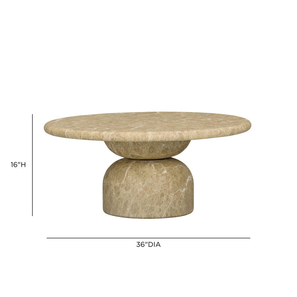 Cynthia 36" Concrete Indoor/Outdoor Coffee Table