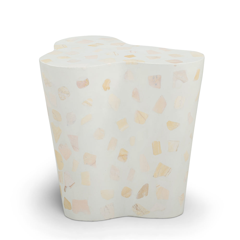 Slab Faux Terrazzo Indoor/Outdoor Side Table