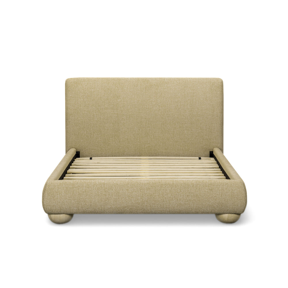 Rayne Honey Textured Fabric Bed - Queen