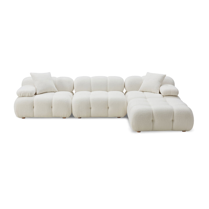 Calliope 4-Piece Performance Modular Sectional - Cream