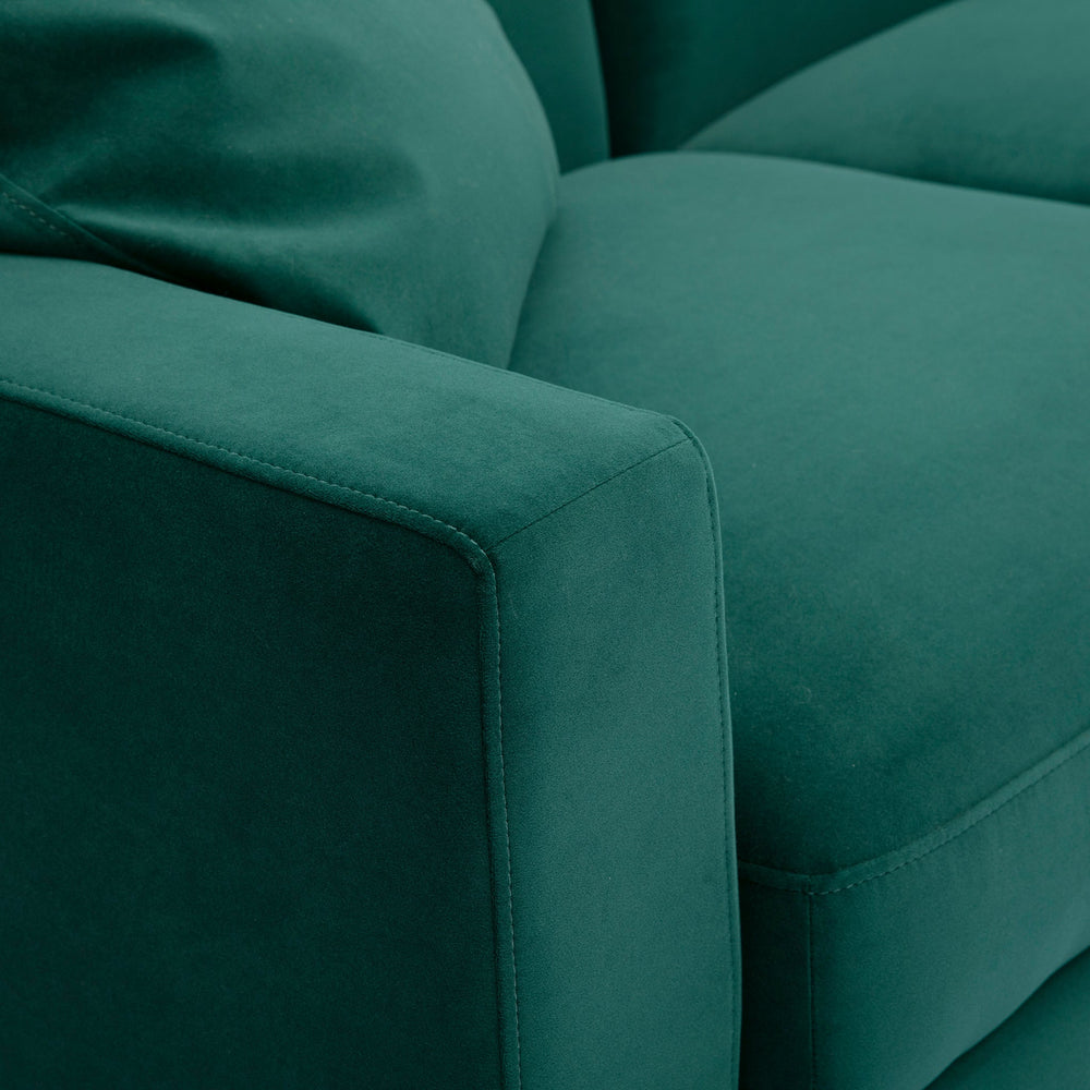 Perry 4-Piece Modular Sectional - Deep Green