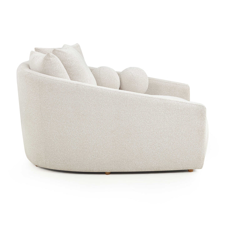 Hanim 54" Cream Performance Boucle Daybed