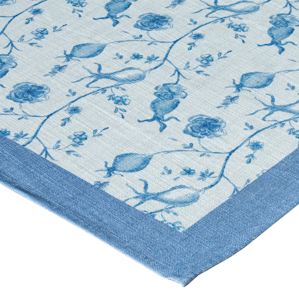 Dolce Baby Blue Natural Cotton Table Cloth - 70" x 160"