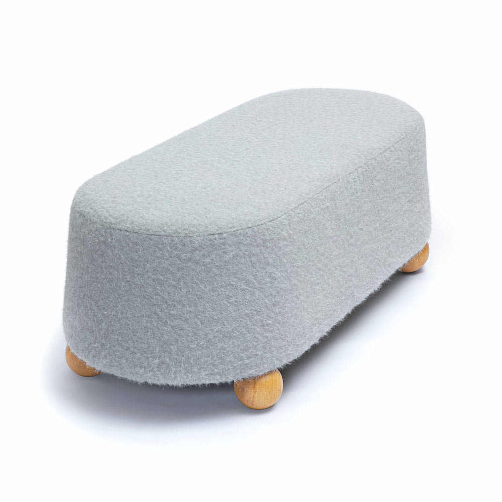 Jaine 48" Contract-Grade Faux Mohair Large Ottoman