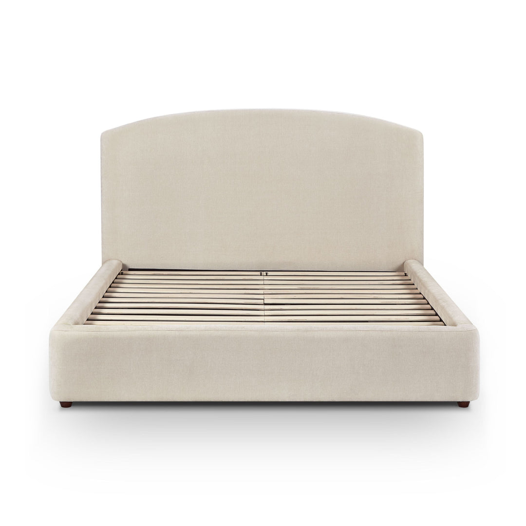 Leah Cream Performance Chenille Bed - Queen