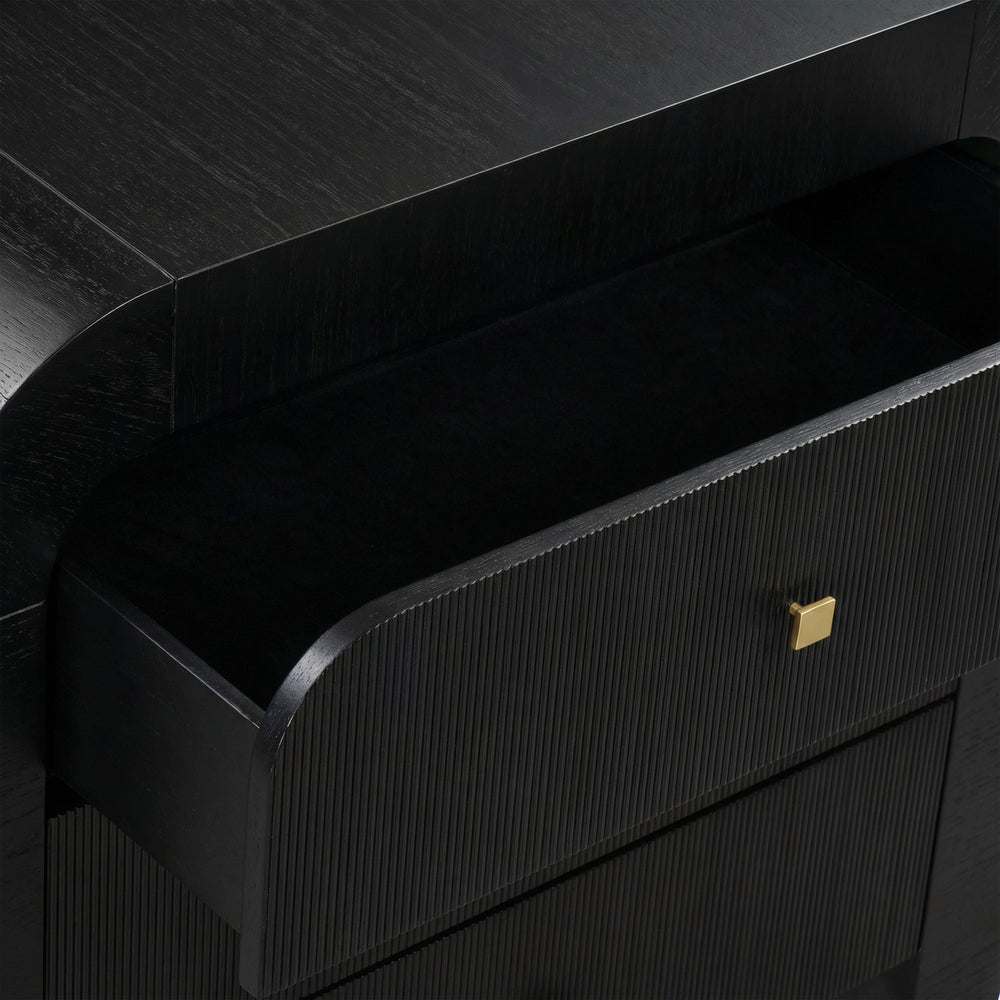 Hump 38" Arched 3-Drawer Bedside Chest