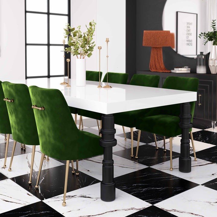 Beatrix Green Performance Velvet Dining Chair