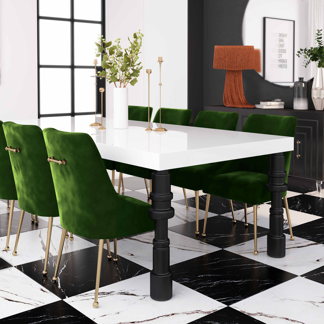 Beatrix Green Performance Velvet Dining Chair