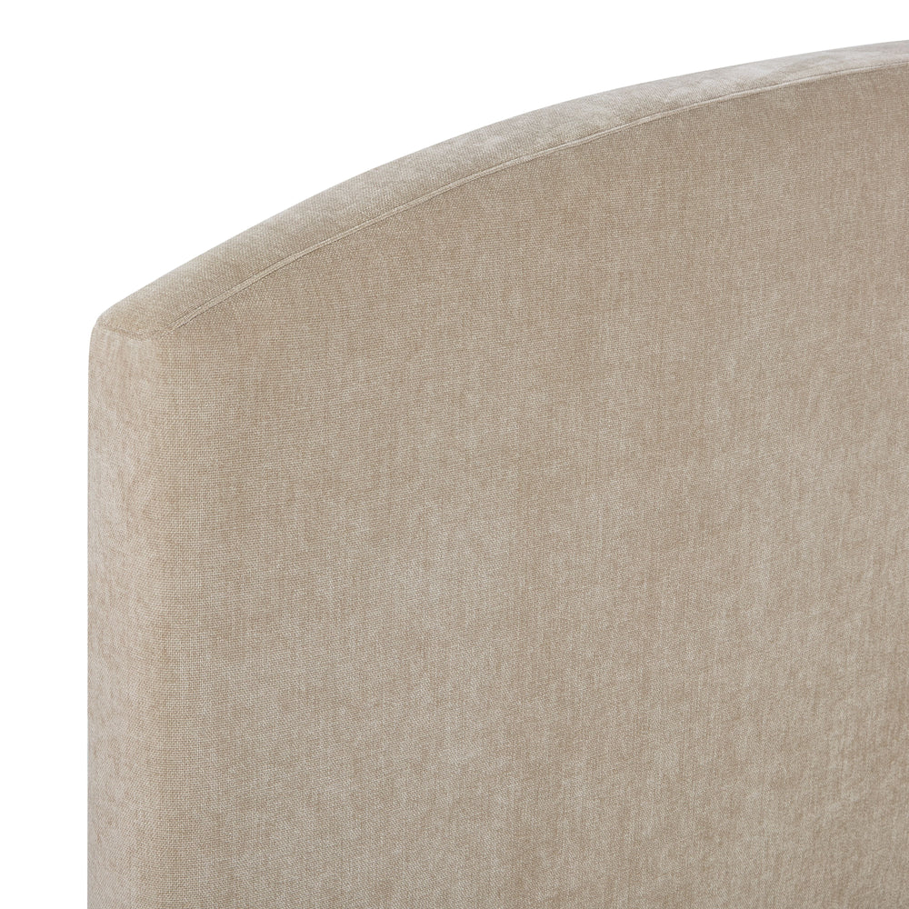 Leah Taupe Performance Chenille Bed - King