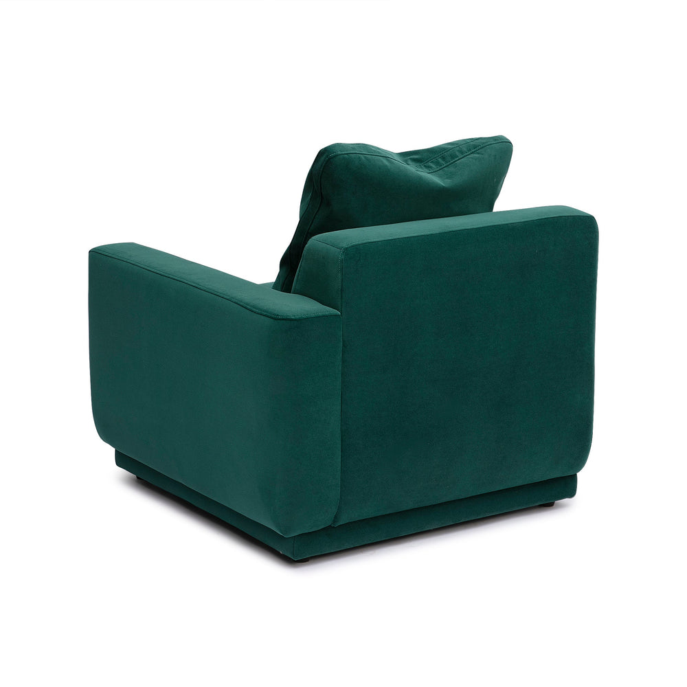 Perry Modular Corner Chair - Deep Green / RAF