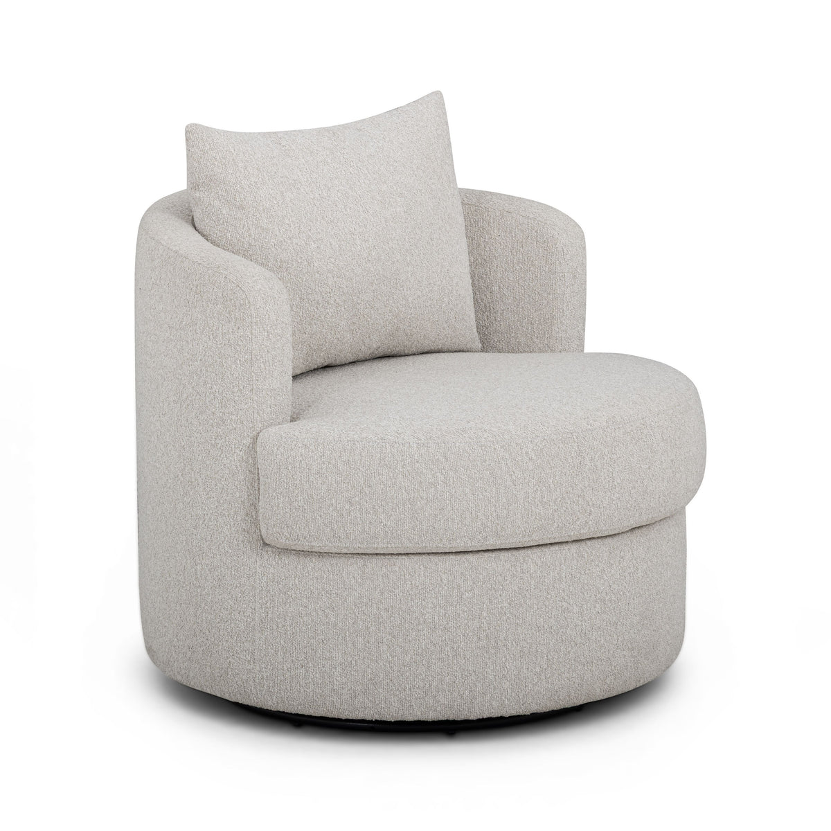 Silvi Performance Boucle Swivel Accent Chair - Off-White
