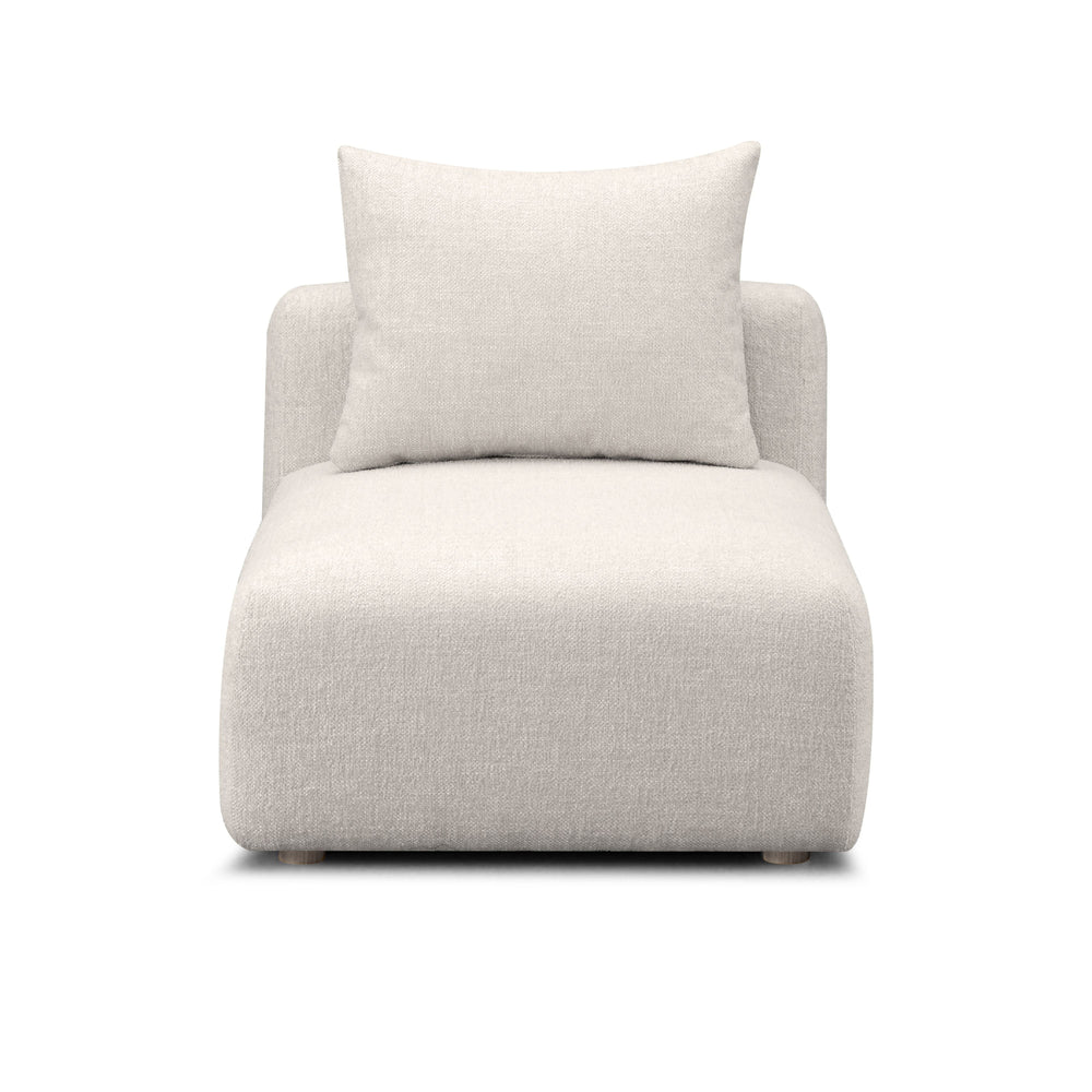 Hangover Modular Armless Chair - Ivory