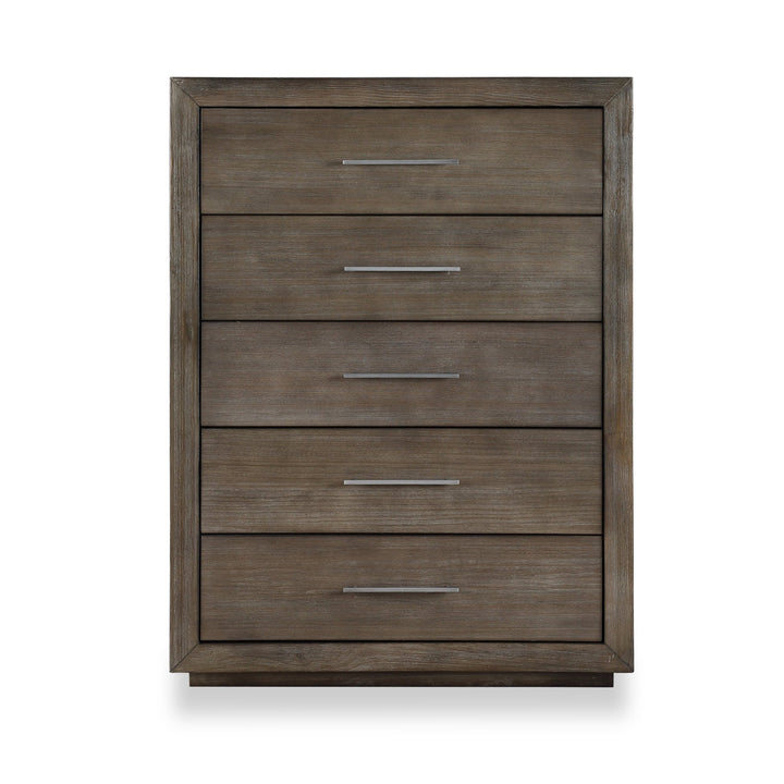 Melbourne Five Drawer Chest in Dark Pine Chest modern furniture Contempo Furniture