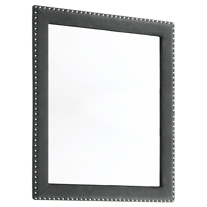 Melody - Upholstered Dresser Mirror - Gray Mirror modern furniture Contempo Furniture
