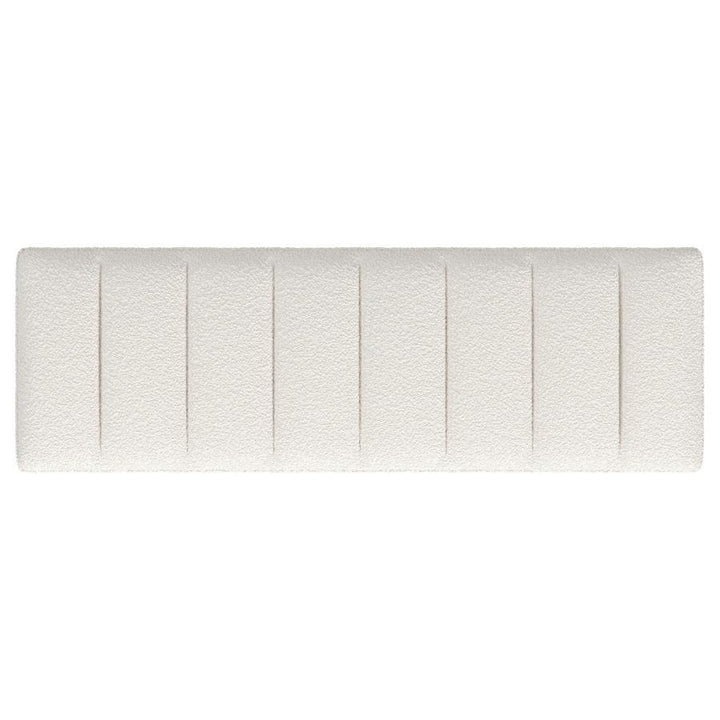 Mesa - Boucle Upholstered Tufted Accent Bench - Vanilla Upholstered Bench modern furniture Contempo Furniture