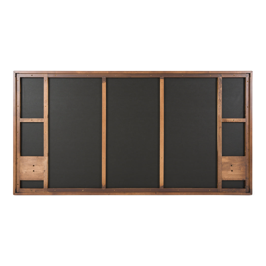 Metcalf - Mid-Century Walnut  and  Grey Bed