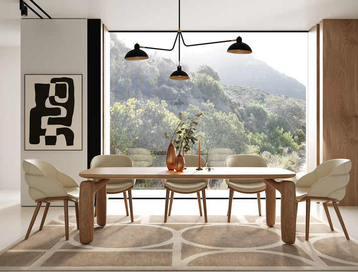 Michael - Mid-Century Modern Walnut Dining Table