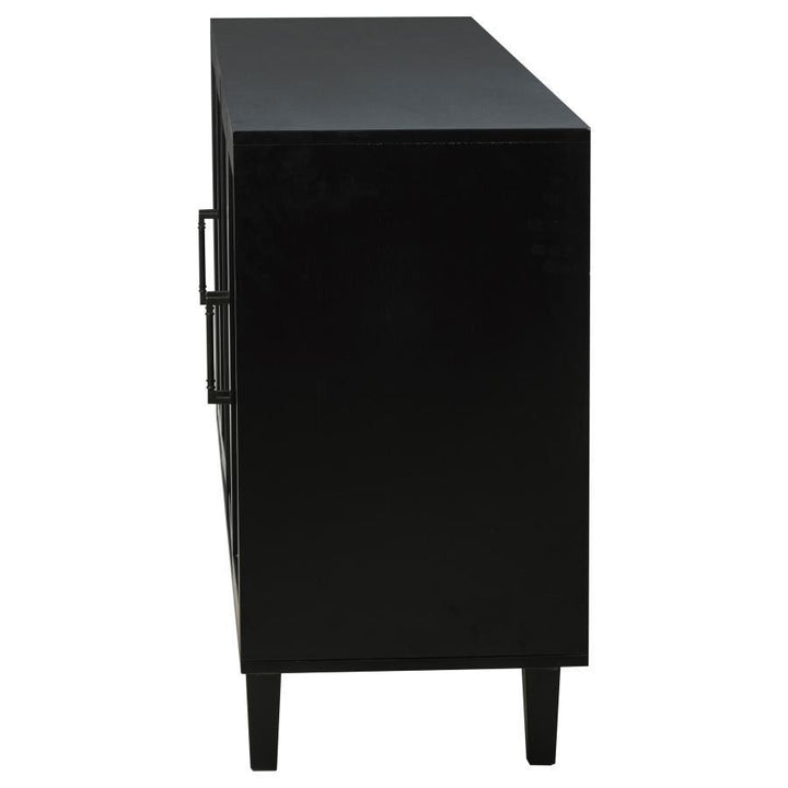 Middleton - 4 - Door Sideboard Server With Dual Drawers - Black Servers modern furniture Contempo Furniture