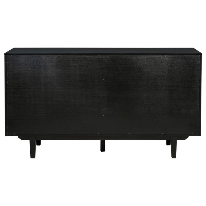 Middleton - 4 - Door Sideboard Server With Dual Drawers - Black Servers modern furniture Contempo Furniture