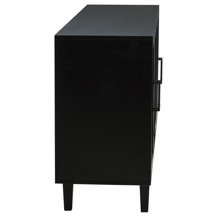 Middleton - 4 - Door Sideboard Server With Dual Drawers - Black Servers modern furniture Contempo Furniture