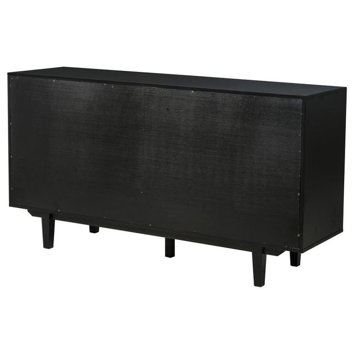 Middleton - 4 - Door Sideboard Server With Dual Drawers - Black Servers modern furniture Contempo Furniture