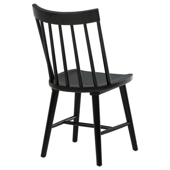 Middleton - Solid Wood Dining Side Chair Black (Set of 2) - Black Chair Set modern furniture Contempo Furniture