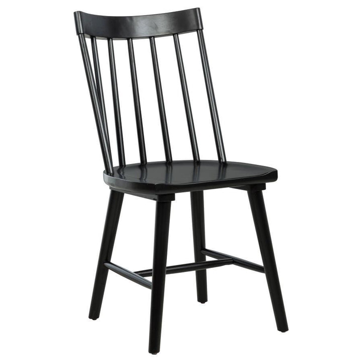 Middleton - Solid Wood Dining Side Chair Black (Set of 2) - Black Chair Set modern furniture Contempo Furniture