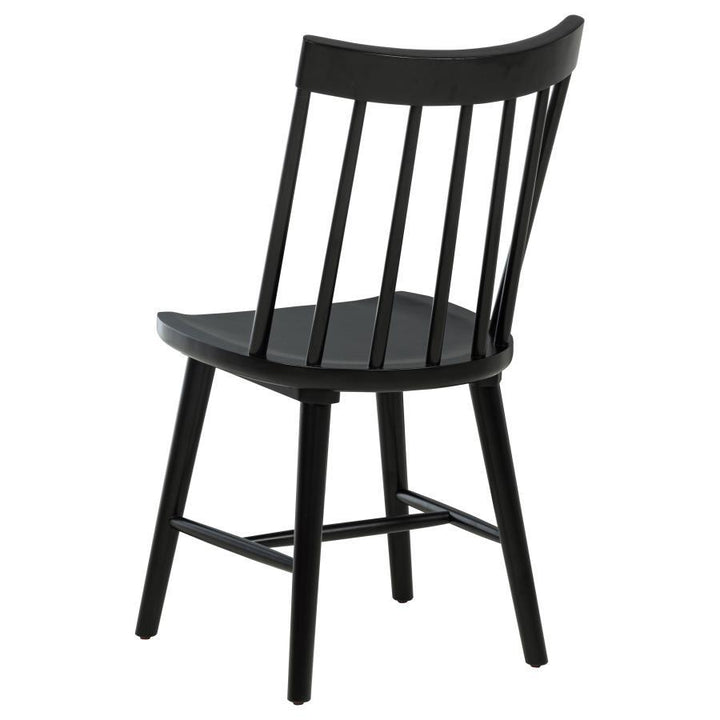 Middleton - Solid Wood Dining Side Chair Black (Set of 2) - Black Chair Set modern furniture Contempo Furniture